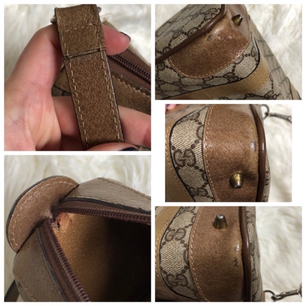 Gucci Vintage GG Coated Canvas Top Handle Bag - Picture 8 of 8